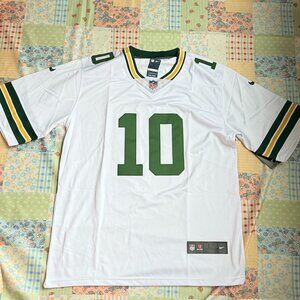 Nike Jordan Love White Green Bay Packers Game Jersey
